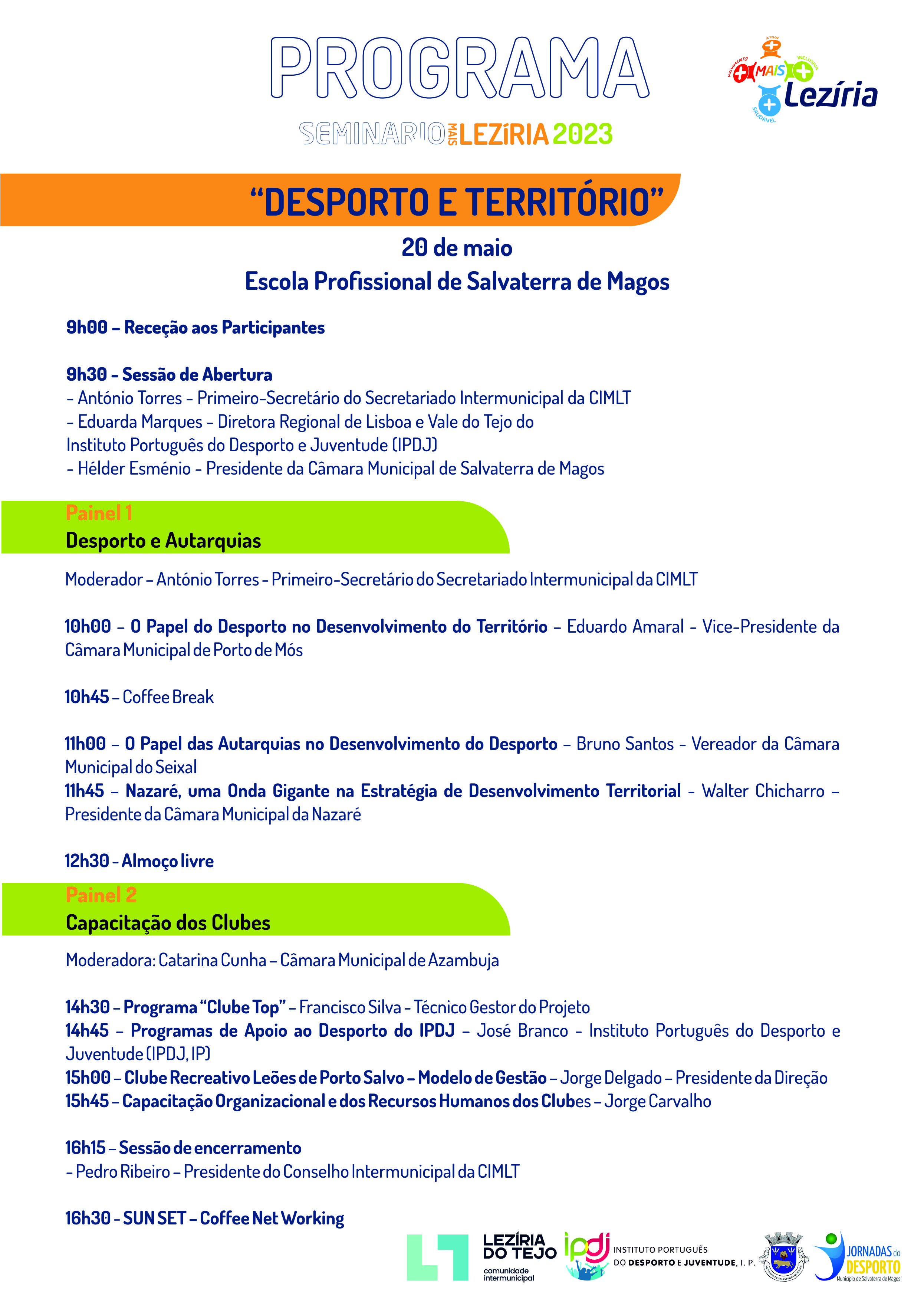 Programa SEMINARIO MAIS LEZIRIA